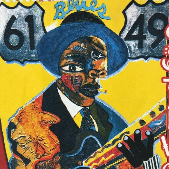 George Hunt Memphis Beale St Tee Music Festival Crossroad Blues T-Shirt Size M - Picture 3 of 4